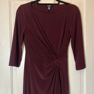 Purple short quarter sleeve dress from Chaps